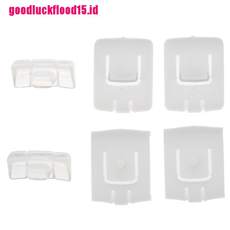 {LUCKID}6pcs siut Seat buckle Clip Runner Guide 435881203A C10 For GOLF MK1 MK2 MK3