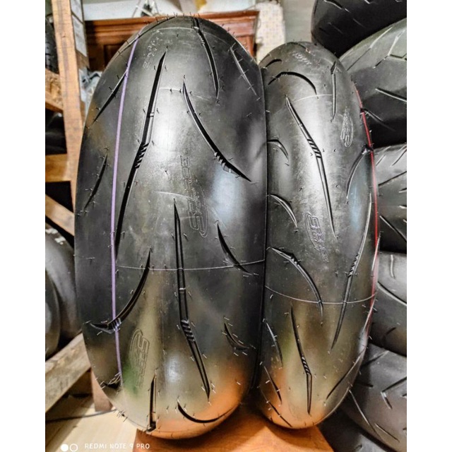 BAN MITAS SPORT FORCE NEW BARU 120 VS 190 55 17 NOT BATTLAX S22 PIRELLI SC MICHELIN RS DUNLOP ALPHA