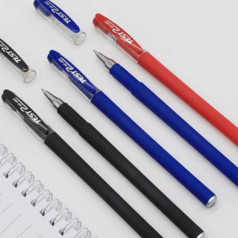 Pulpen Sekolah Kantor Import Black Gel Pen 0.5mm Pen Pulpen Gel Retractable Tinta Hitam 0.5mm