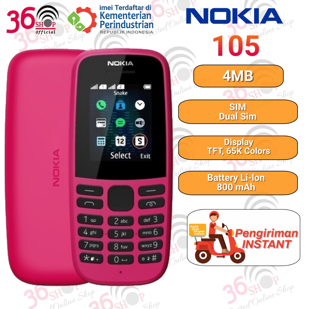 Nokia 105 king 2019 Garansi Resmi Nokia Indonesia