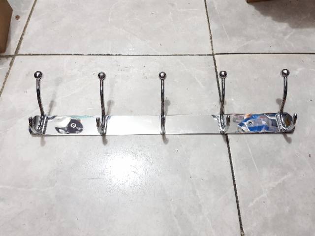 gantungan baju stainless/ kapstok super tebal 45cm