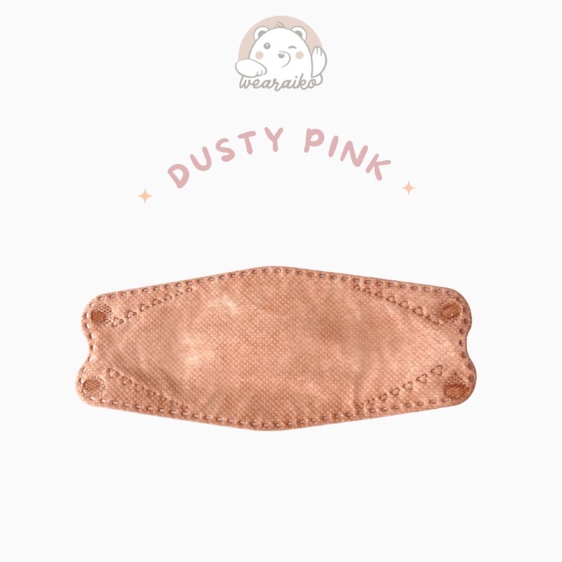 Masker Anak Medis KF94 Warna Polos Wearaiko 4ply isi 10pcs/ pack / Masker Anak