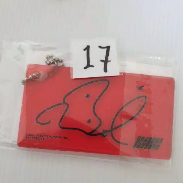 Hanbin B.I iKON Arcylic Keyring from Album New Kids Repackage Red Ver.  photocard pc