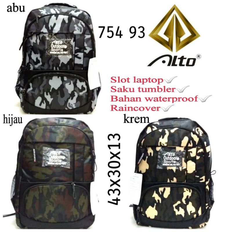 TAS RANSEL SEKOLAH ALTO ORIGINAL 754 93 ADA RAINCOVER TERBARU HARGA TERMURAH