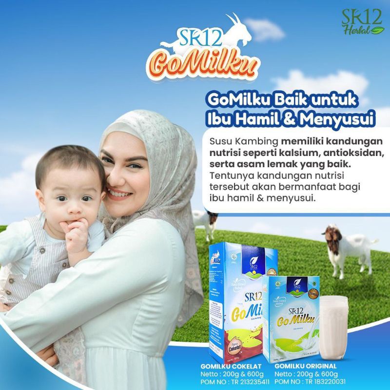 

GO MILKU SR12 SUSU KAMBING ETAWA HALAL / SUSU KAMBING BUBUK / 200gr