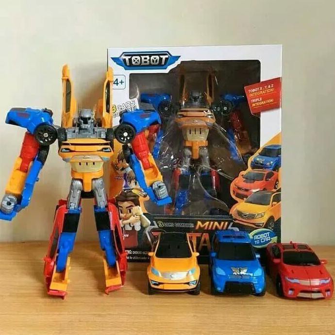 Tobot Tritan Combine 3 Car X Y Z - Mainan Robot Titan 3 in 1 Mobil