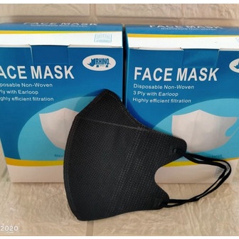 MASKER MODEL DUCKBILL WARNA HITAM DAN PUTIH SUPER LEMBUT DAN MUDAH UNTUK BERNAFAS