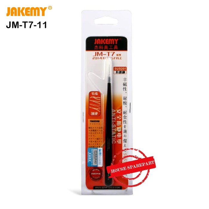 Jakemy Anti Static Elbow Pointed Tweezers - JM-T7-11