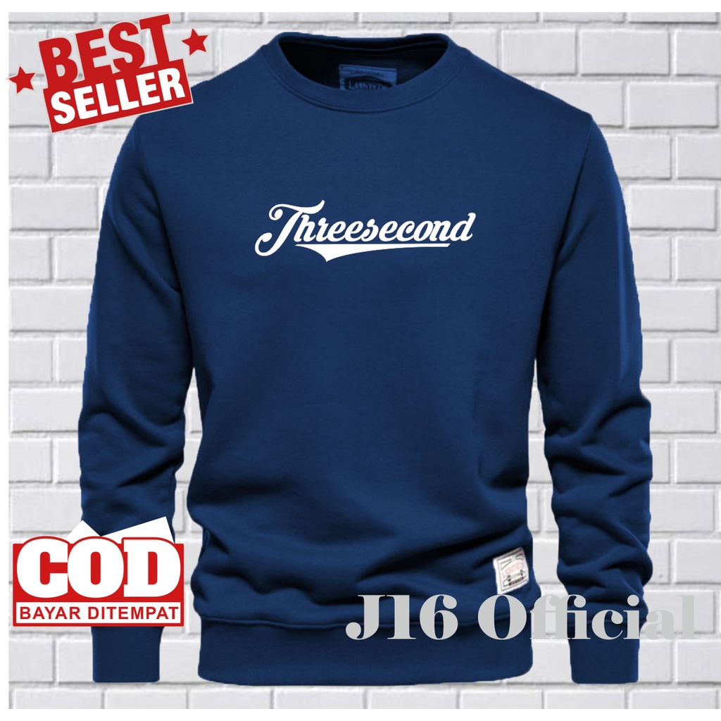 CREWNECK Sweater Distro Pria Bahan Fleece Tebal Premium