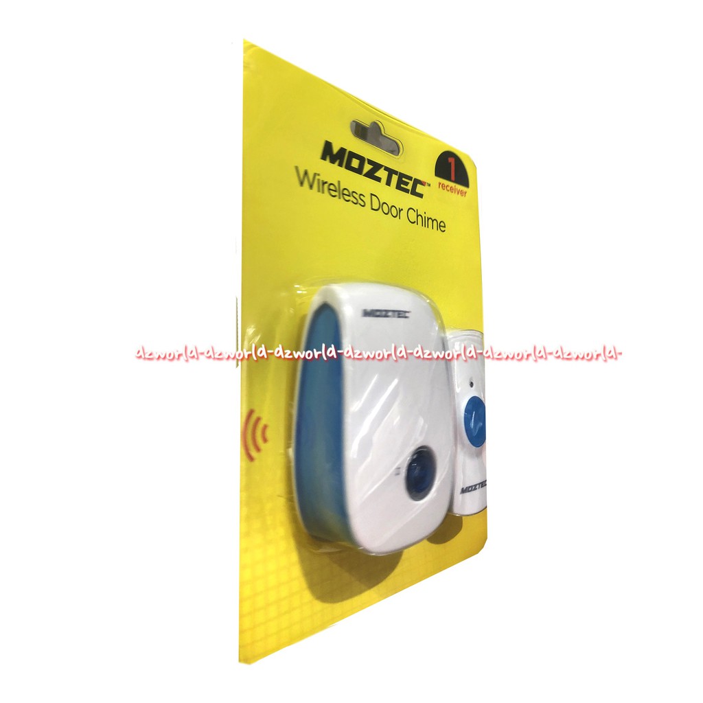 i-Klic Moztec Wireless Door Chime Bell Bel Tanpa Kabel Kotak Kecil Bel Pintu Wire Less Wairles Non Cable iklik iclick Jangkauan 150m 32ringtones Bel Pintu Wireles