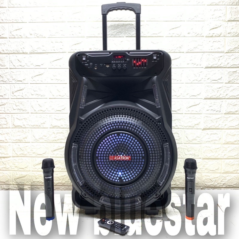 Speaker Portable Wireless Asatron Titanium HT-8873UKM Original 15 inch Bluetooth