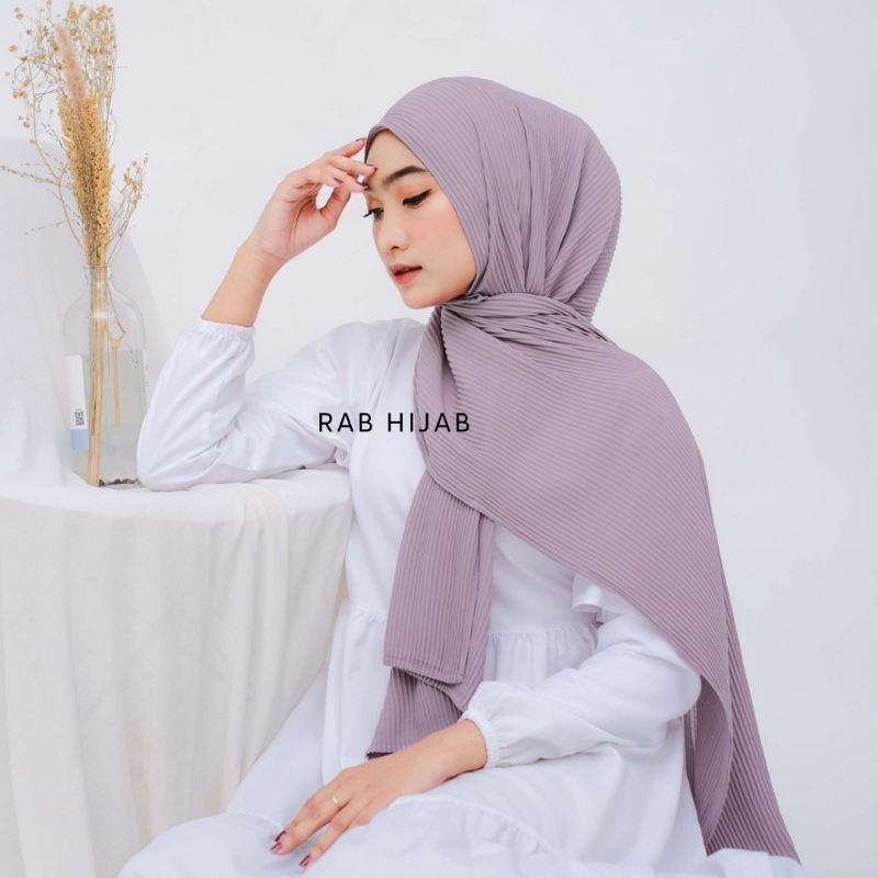 Kayla Pashmina Full Plisket / Pleated Lidi Shawl Ceruty Babydoll Hijab