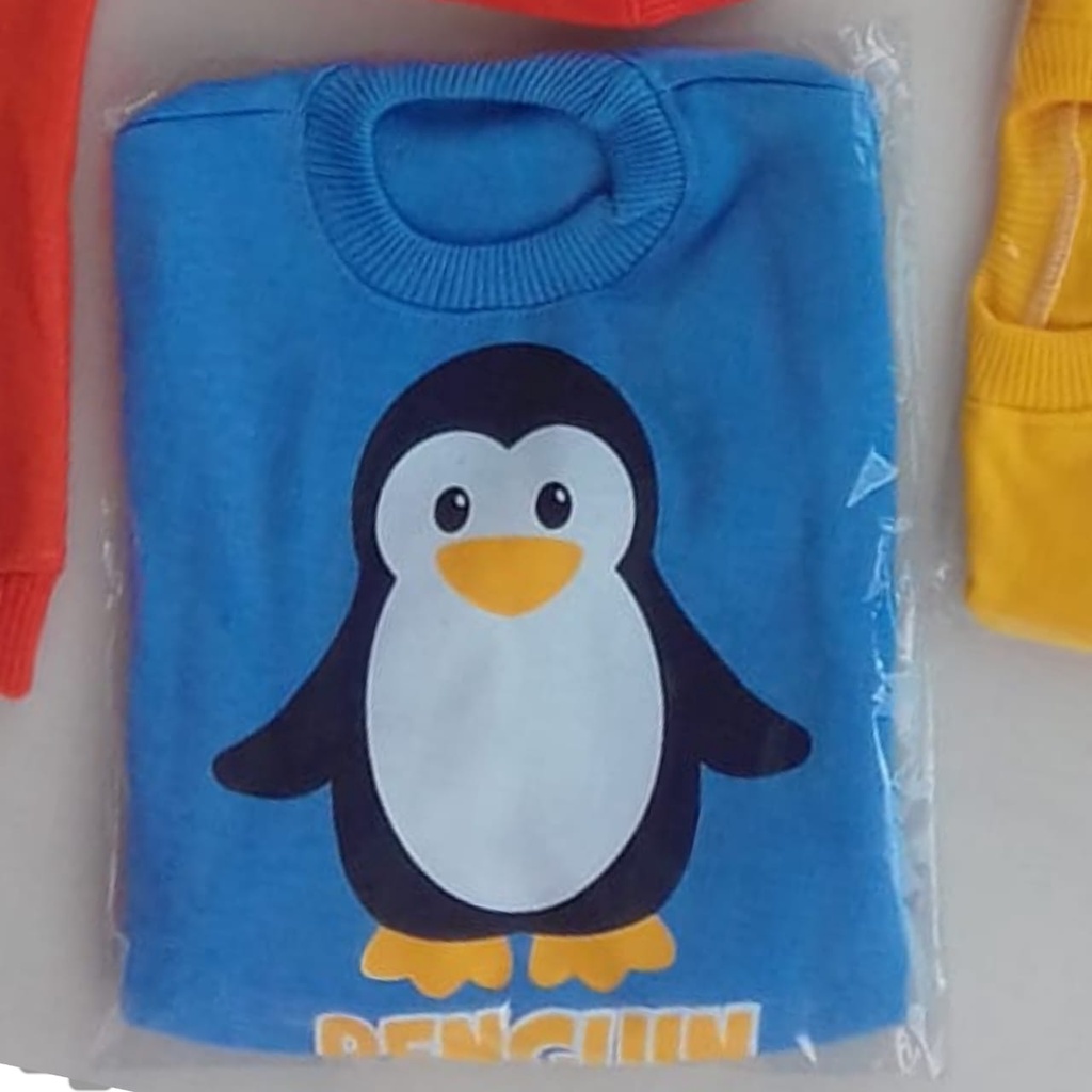 Jaket bayi Sweater Penguin Ukuran  M TerMurah