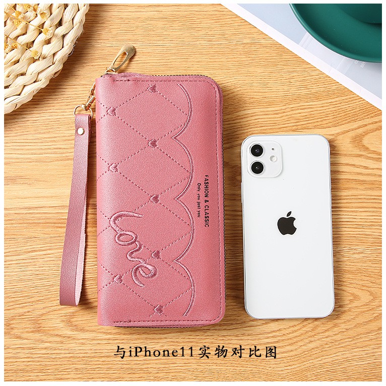 EV  D 848 Dompet Panjang  Wanita/ Murah  Motif Love Import Fashion Korea Real Pict