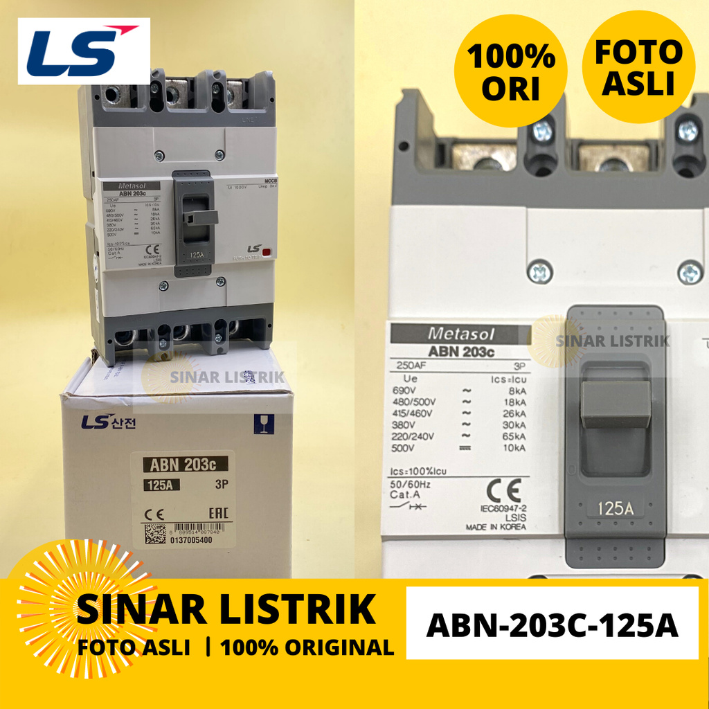 LS MCCB NFB ABN-203C-125A ABN 203C 125A