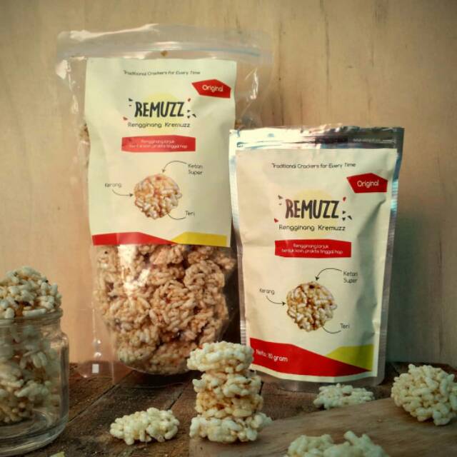 

Rengginang Remuz Kremuzz Lorjuk Madura Enak Praktis Family Pack 230 gram