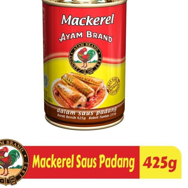 

✴ Mackerel Kaleng Saus Padang Ayam Brand 425gr ✽