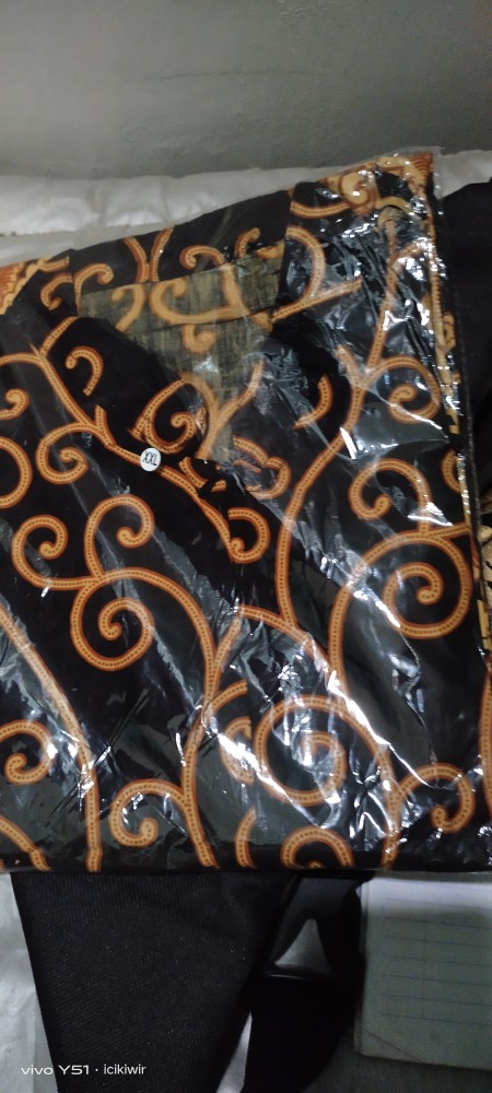 Promo Batik Couple Keluarga Sarimbit Sania Ruffle Batik Ori Ndoro Jowi Motif Gurita Kuning