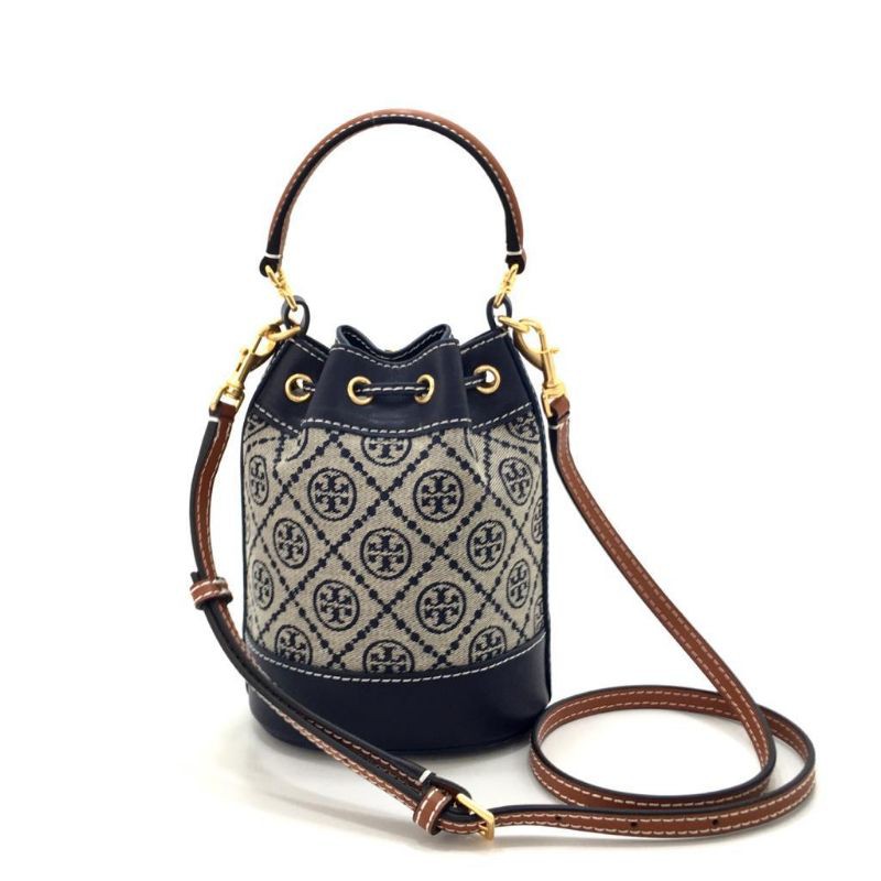 Tory Burch T Monogram Jacquard Mini Bucket Bag