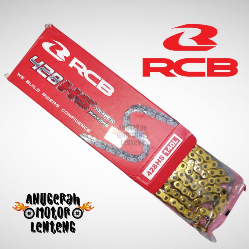 Rantai Gold Chain RCB HS Series Heavy Duty 428 - 140 L KLX 150 CRF 150