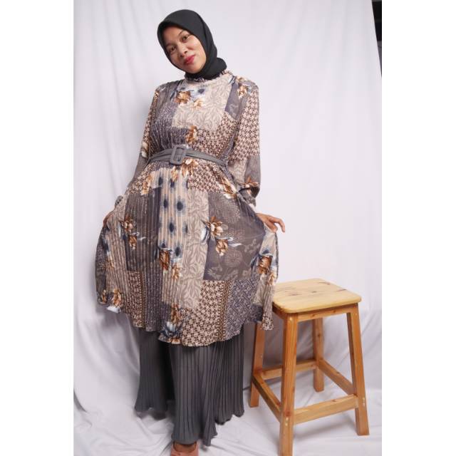 Gamis plisket import bangkok