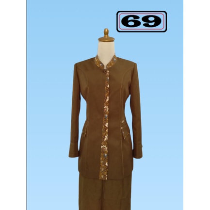 Jas wanita seragam Guru(14), Blezer seragam kantor stelan pemda tua/aceh kombinasi batik