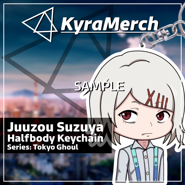 Keychain Halfbody Tokyo Ghoul Juuzou Suzuya
 | KyraMerch Anime Fanmerch Dealer