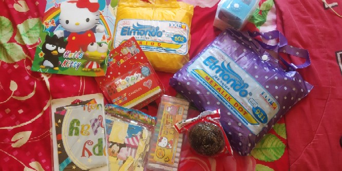 Lilin Ulangtahun/happy Birthday Glitter (isi 3pcs)