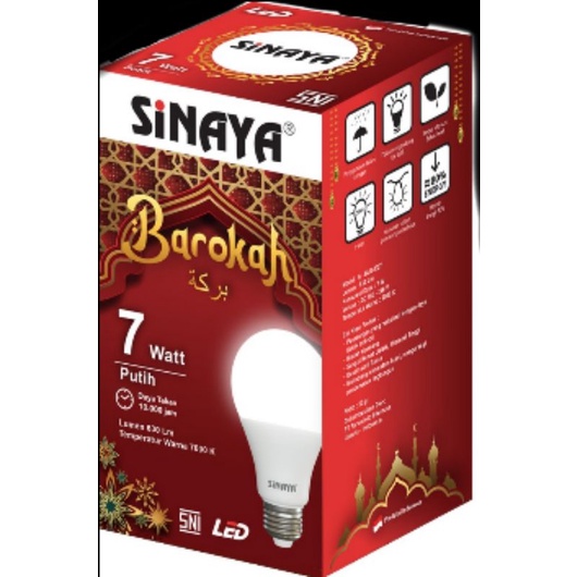 Lampu LED Bulb Putih CDL E27 Sinaya MURAH Bergaransi 6bln