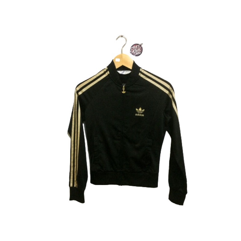 Adidas Firebird Women Tracktop Black Gold Second Original