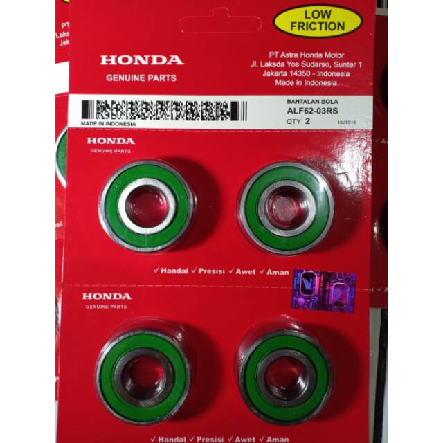 Bearing /lahar6203,harga di itung 1pc honda