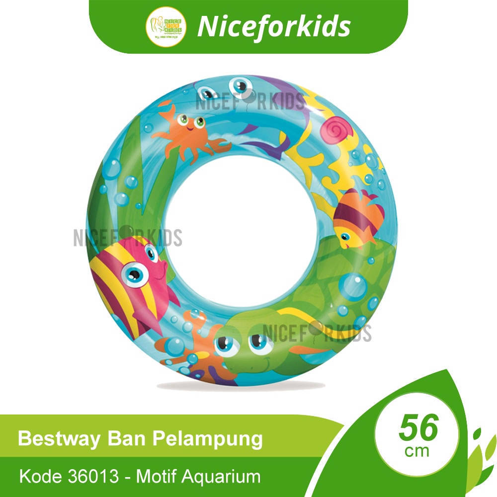 Bestway 36013 Ban Pelampung Renang Anak Ukuran 56cm Usia 3-6 th / Ban Renang Bulat