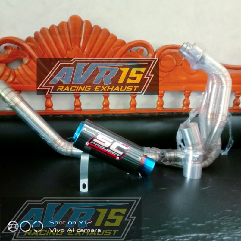 Knalpot ZX25R Fullsytem SC project Carbon 4 Silinder
