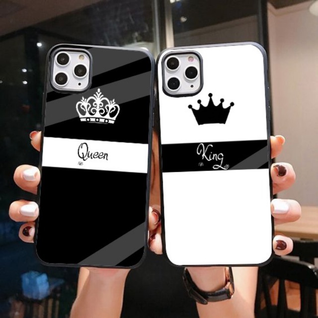 custom case couple queen dan king for all tipe hp realme,xiaomi,oppo,vivo,samsung,iphone