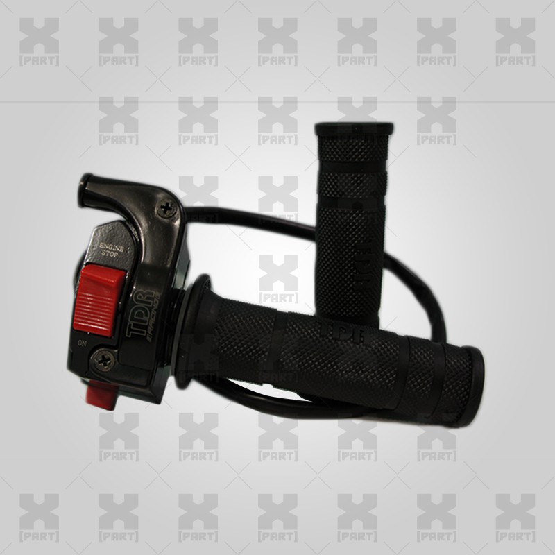 Gas Spontan TDR SE-03 Universal Black Red W/ Engine Switch