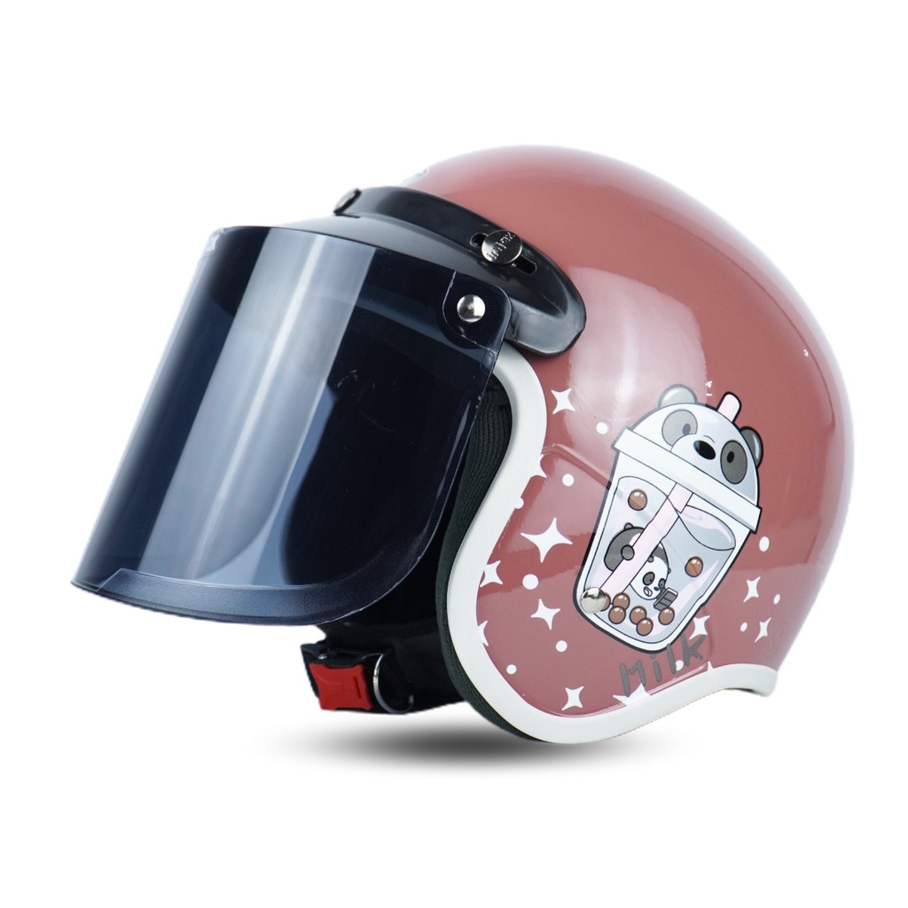 Helm Bogo Wanita Bubble Series Retro SNI