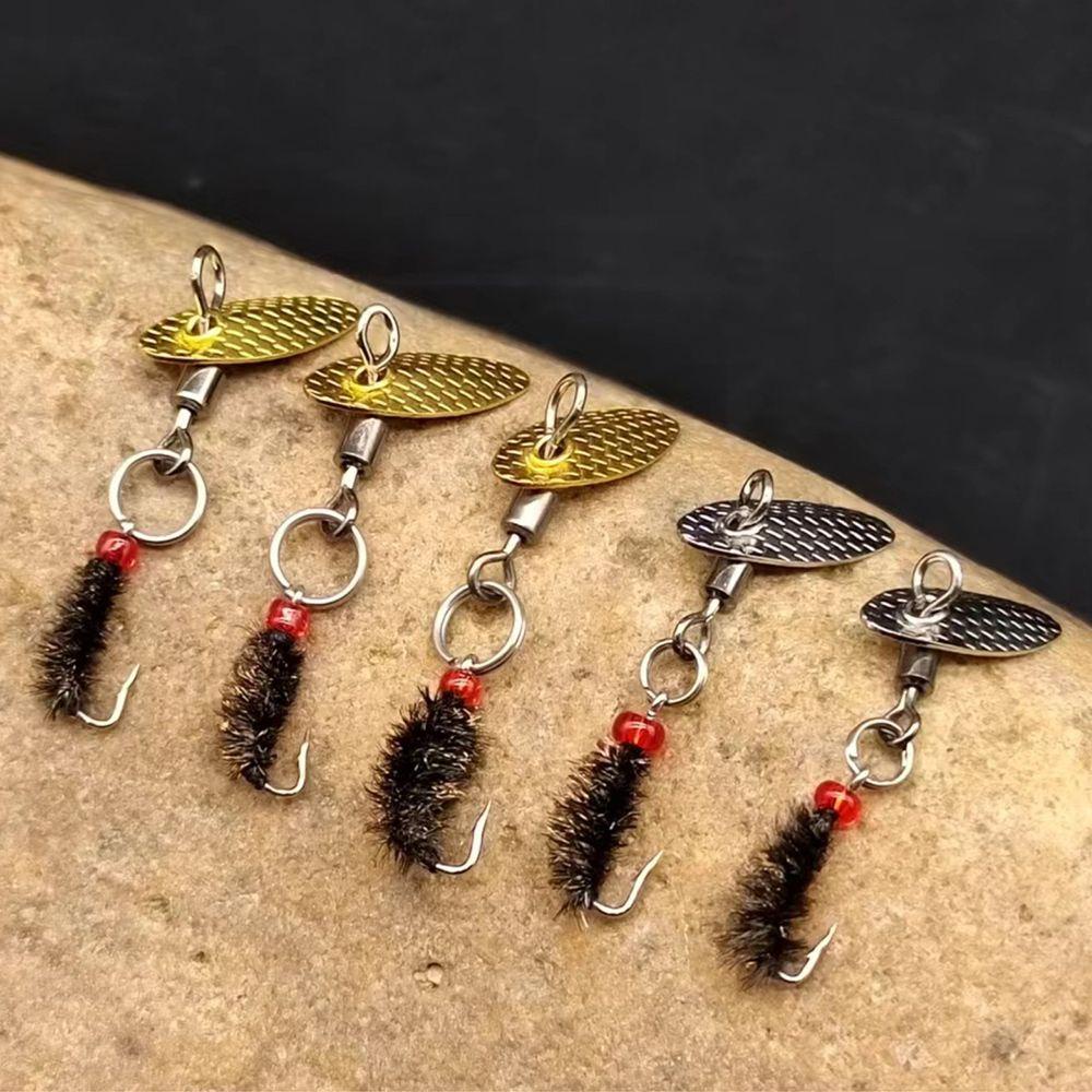 Preva 8pcs Fly Fishing Hook Artifisial Serangga Rotasi Engkol Payet Fly Trout Umpan Pancing