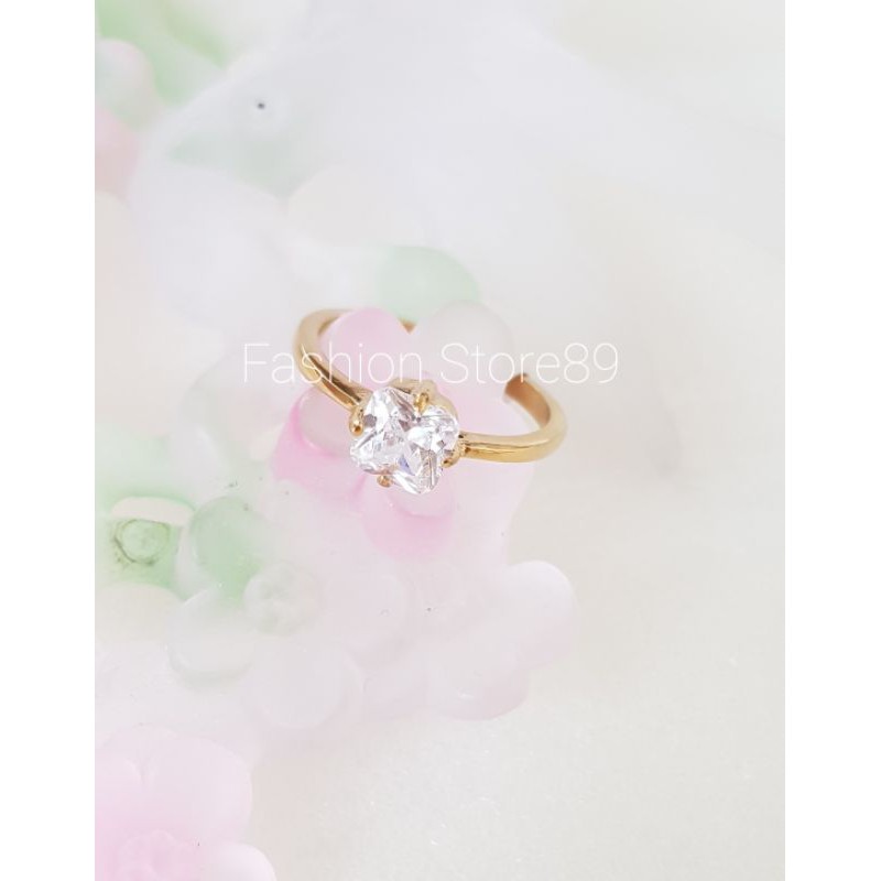 Cincin nikah couple titanium silver kualitas terbaik antikarat selamanya Cincin Titanium White