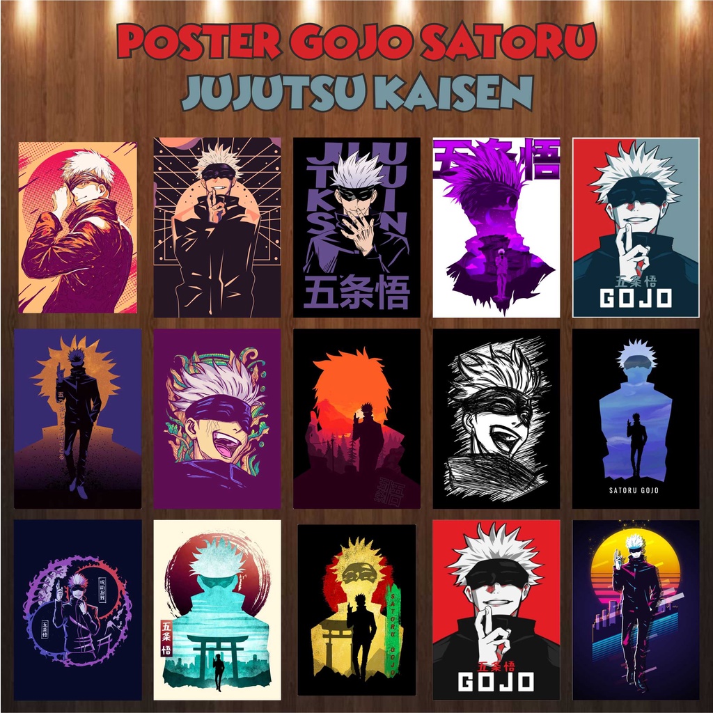 Poster Dinding Anime Manga Gojo Satoru