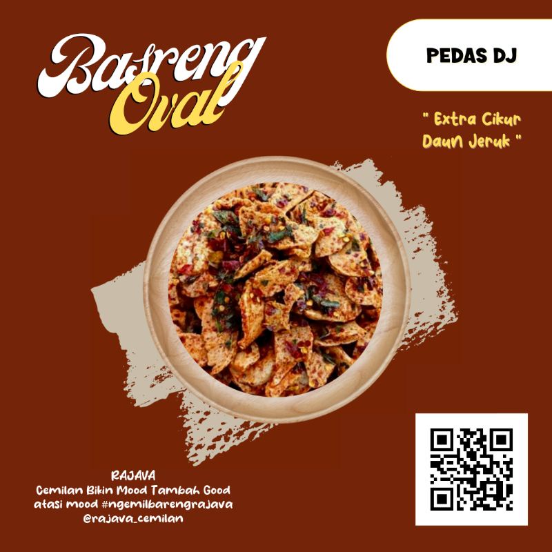 

Rajava Basreng Oval/Pedas Daun Jeruk/Ori