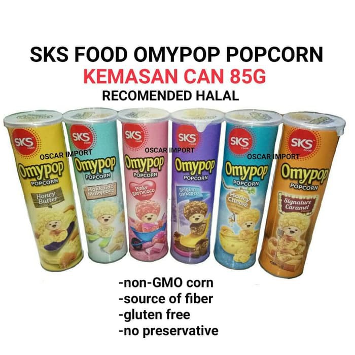 

OMYPOP POPCORN 85G SKS FOOD KEMASAN KALENG ~ kp1004