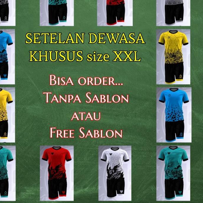 Baju Futsal XXL Big Size Dewasa | Baju Futsal XXL | Baju Bola Big Size | Jersey Futsal XXL | Jersey 