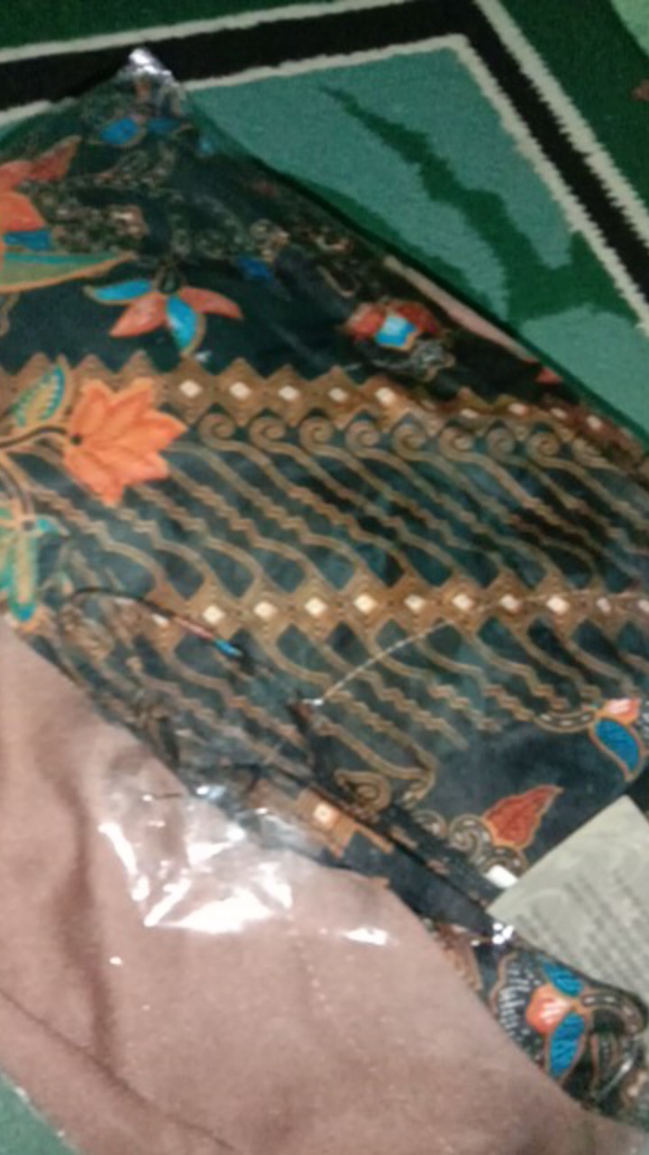 Batik Tunik Shibori Jumputan Terbaru Size M-xl/ Hrb026 Yelbor Navbor / Biru Putih / Original Bel