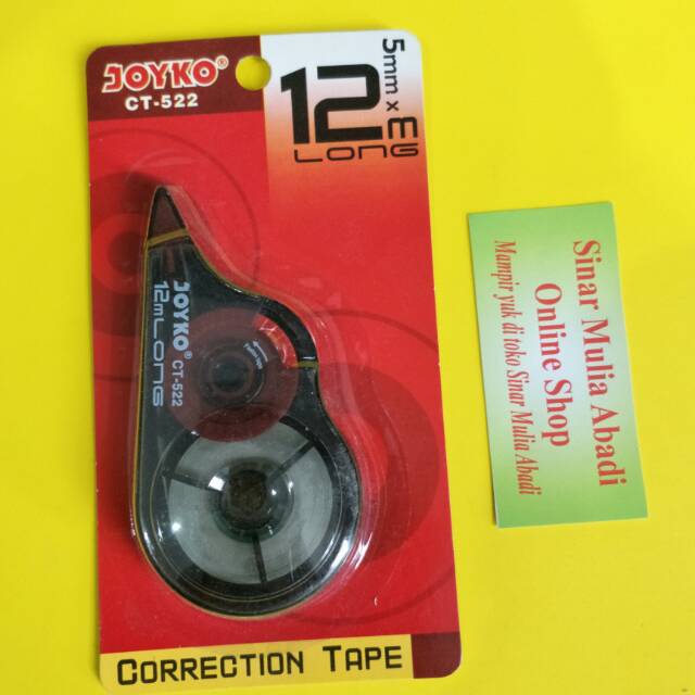 

Tip Ex Rol 12 Meter Joyko CT-522 Correction Tape