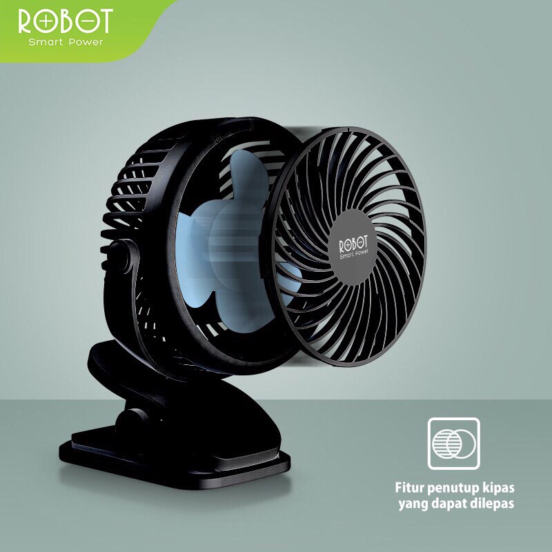 ROBOT  Kipas Angin Kecil / Mini Fan Portable  - RT-BF10 - Garansi Resmi 1 Tahun