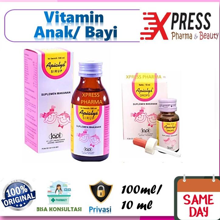 [KODE YKRL9] ⚡XPRESS⚡ Apialys sirup / drop Apyalis Apialis Obat Vitamin Anak Bayi Drops Nafsu Makan Zr