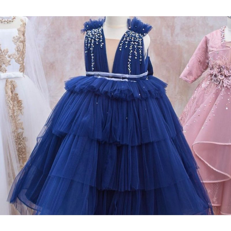 Baju Ultah Anak Kualitas Super Premium Gaun Pesta Anak Mewah Dres Tutu Anak Pakaian Anak Perempuan B