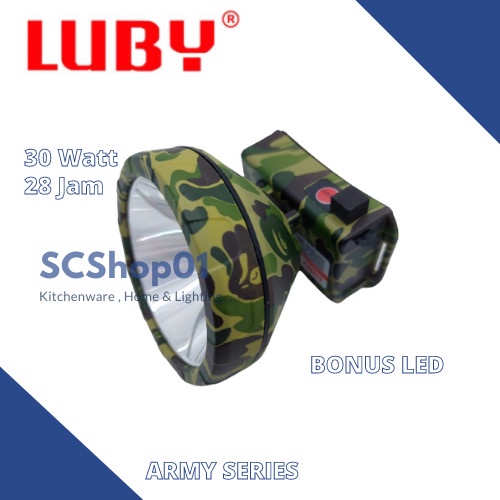 COD Senter Kepala LUBY 20 WATT L-2835 CAHAYA PUTIH DAN KUNING