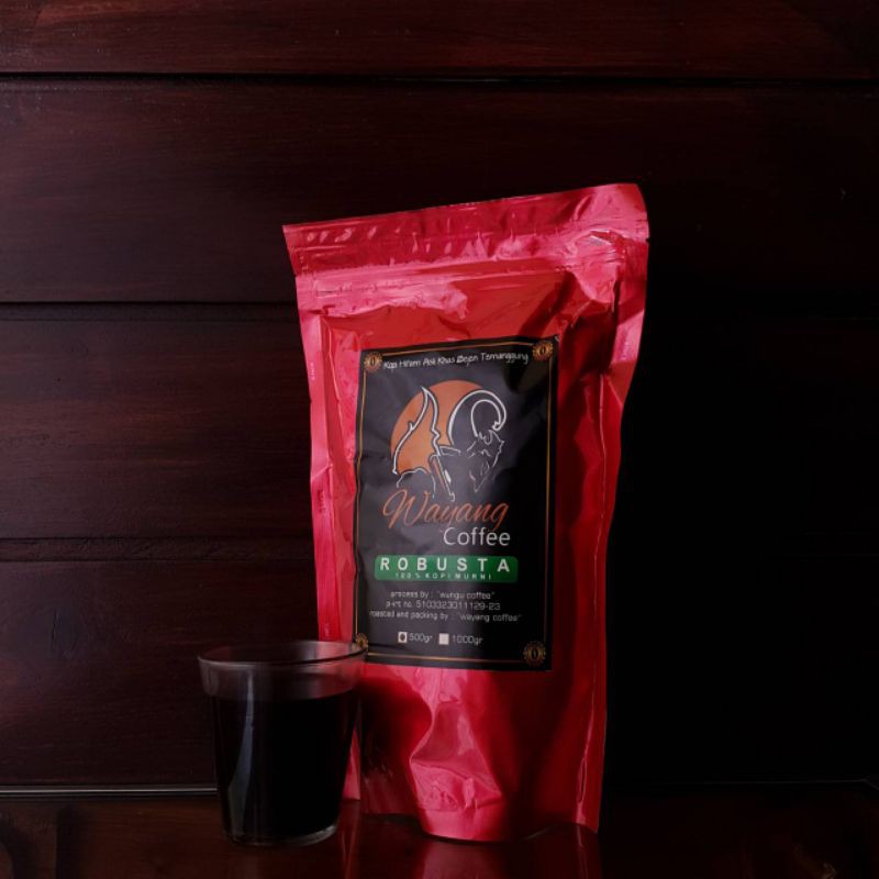 

Kopi wayang Robusta 500 gr