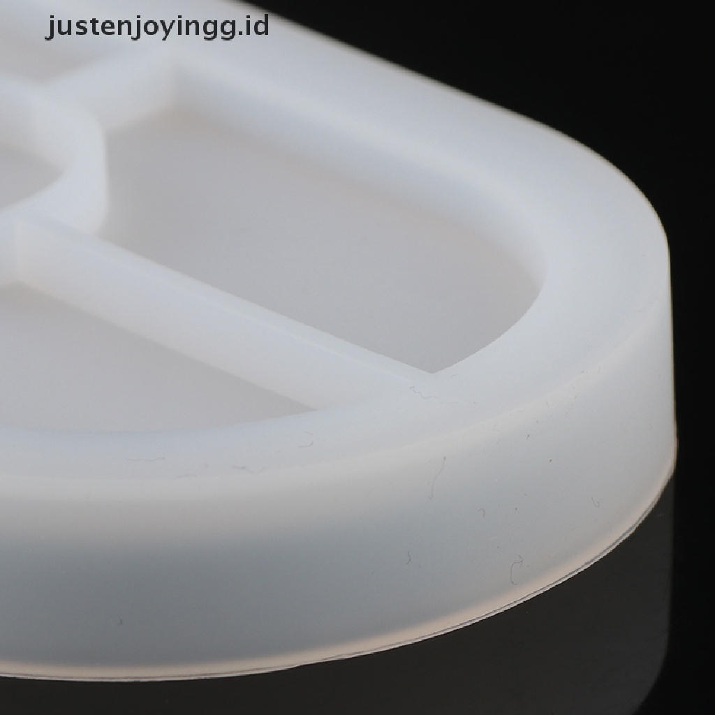 // justenjoyingg.id // Concrete Oval Mold Ashtray Coaster Square Flexible Silicone Tray Mold Epoxy ~